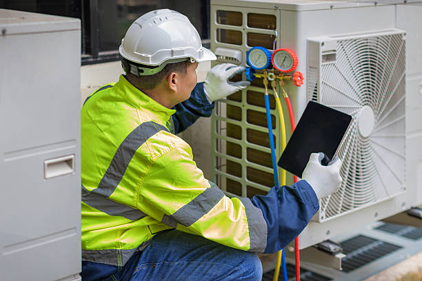 Professional Hvac technician working in West Harwich, MA